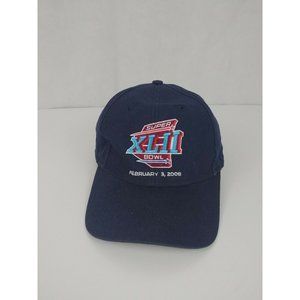NFL Super Bowl XLII 2008 Patriots vs Giants Reebok Black Strapback Hat Cap